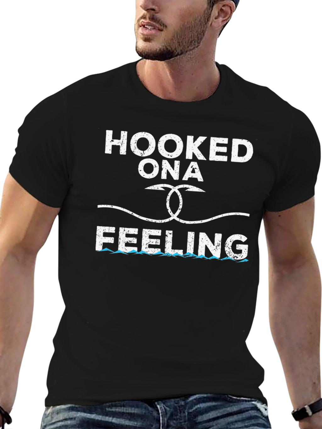 Hooked Ona Feeling Fishing T-Shirt