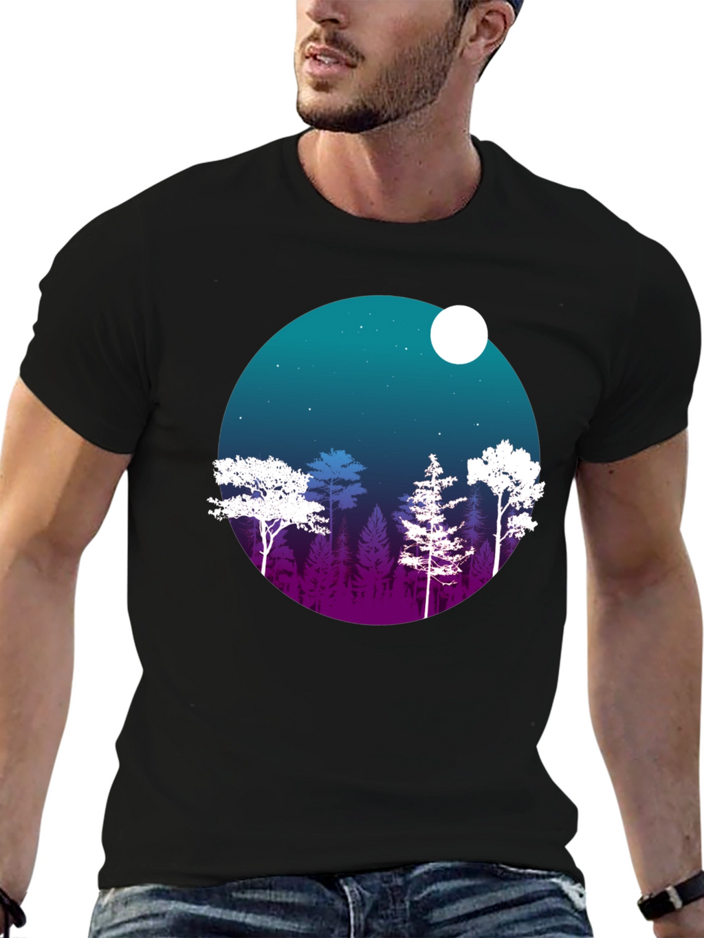 Night Forest Graphic Tee