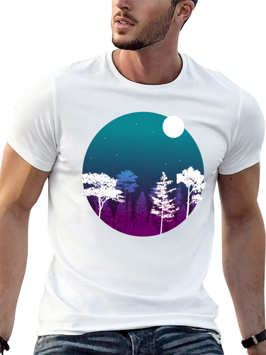 Night Forest Graphic Tee