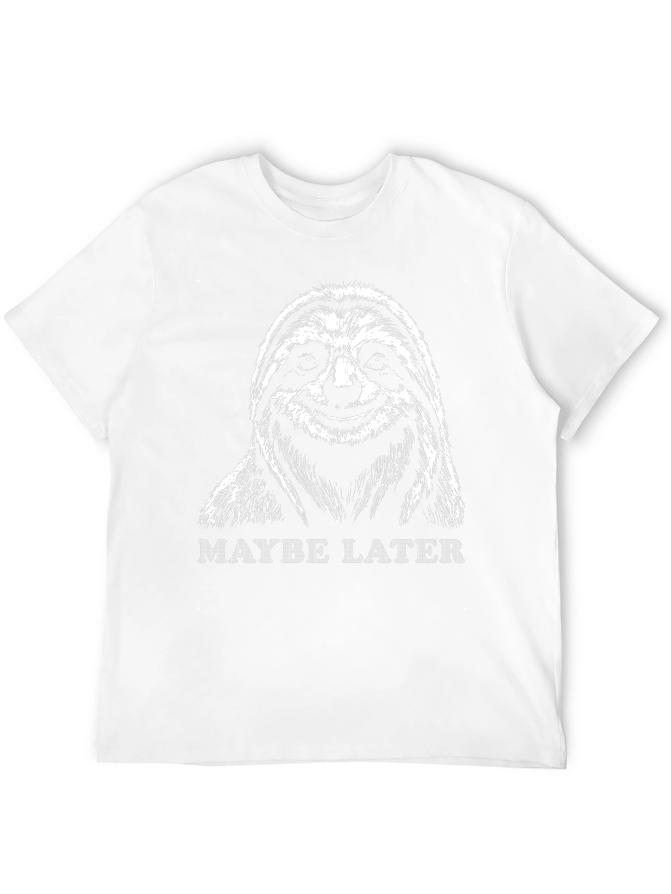 Maybe Later Sloth Graphic T-Shirt - Lazy Day Apparel