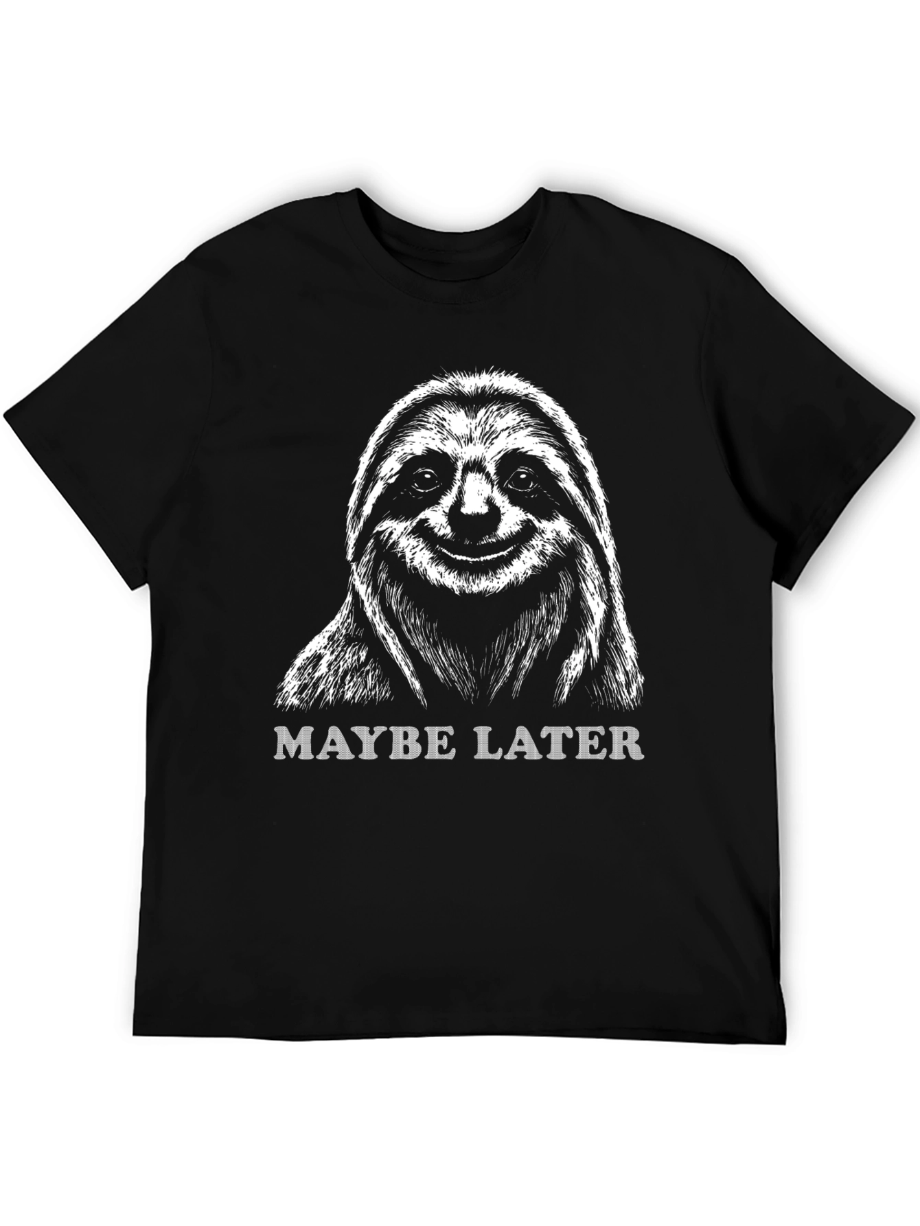 Maybe Later Sloth Graphic T-Shirt - Lazy Day Apparel