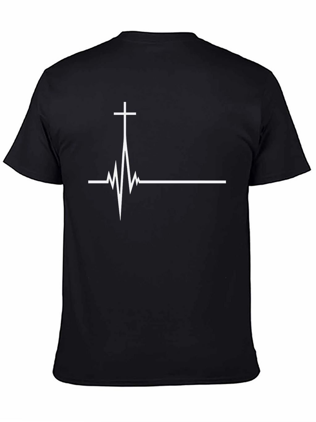 Christian Heartbeat Cross Graphic Tee