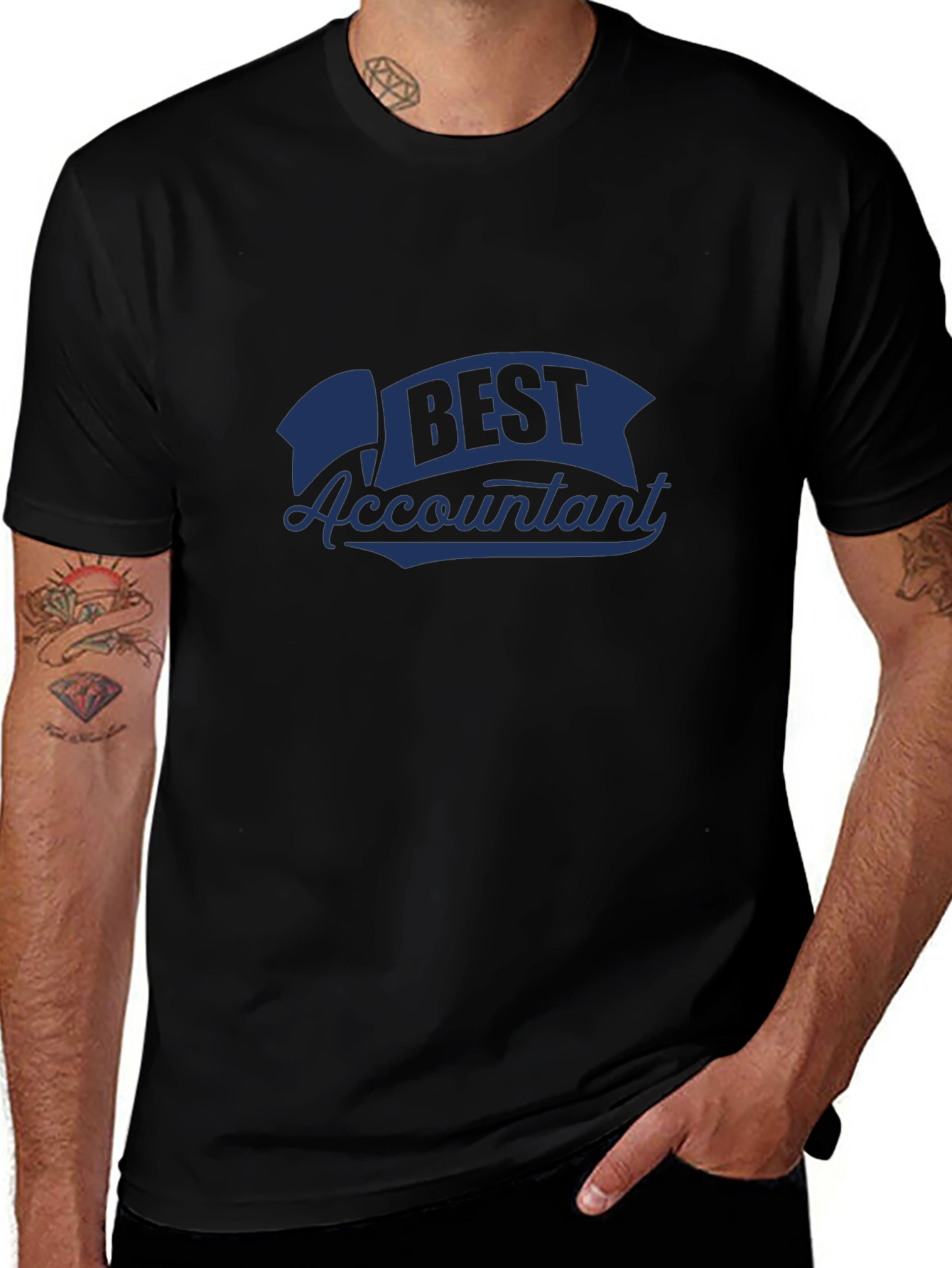 Best Accountant Black T-Shirt