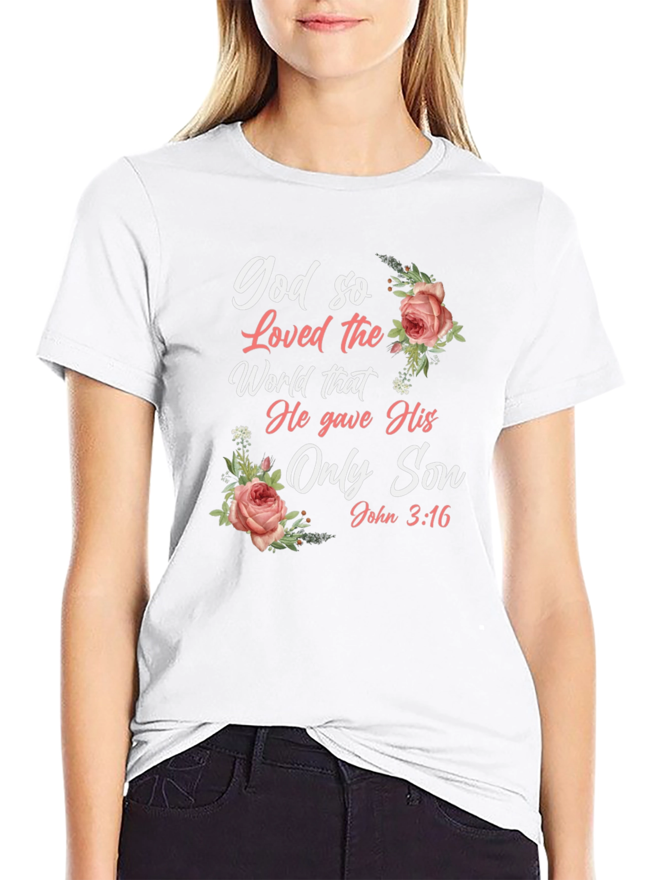 God So Loved the World Black T-Shirt