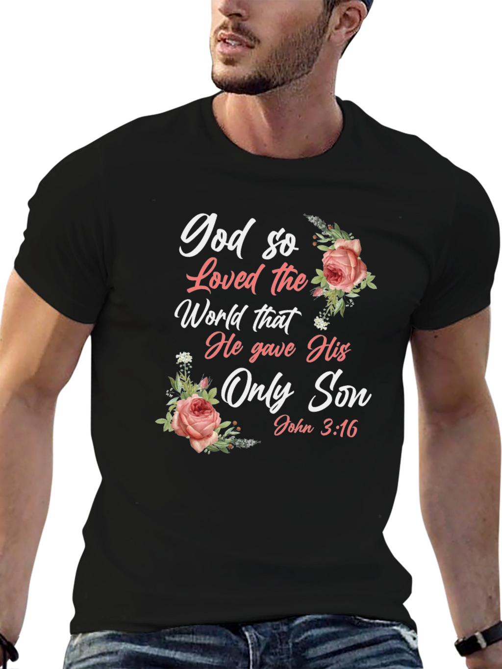 God So Loved the World Black T-Shirt