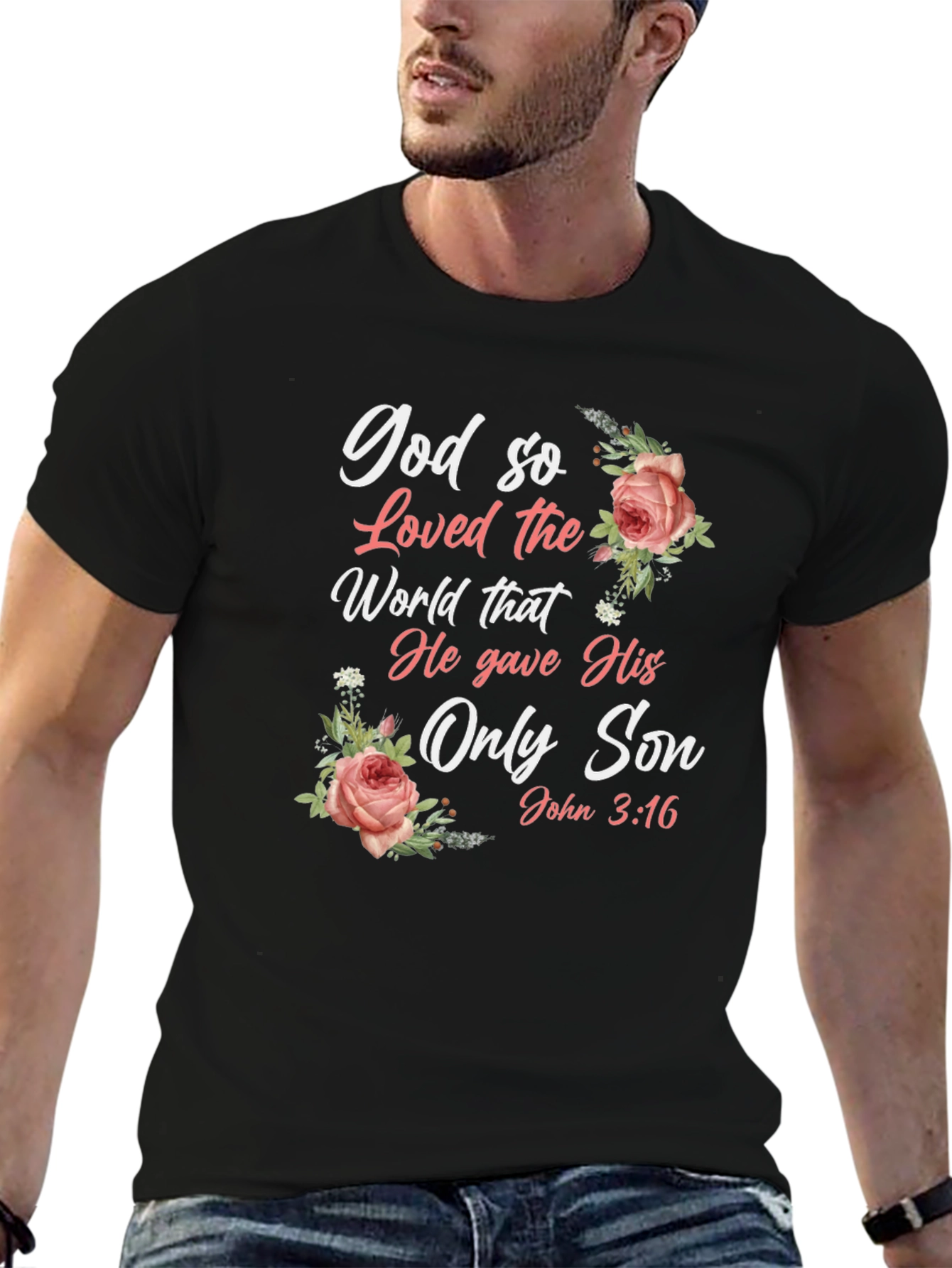 God So Loved the World Black T-Shirt