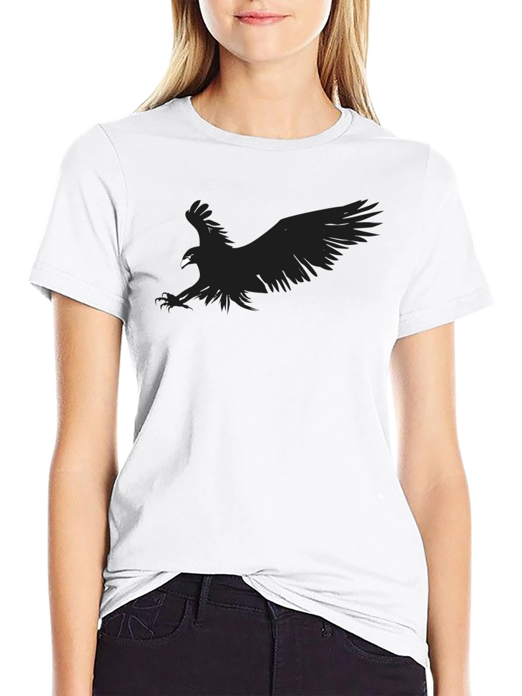 Black Eagle Graphic Tee - Mens Casual Style