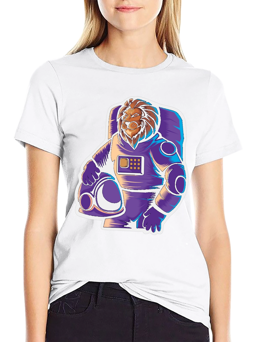 Lion Astronaut Graphic Tee