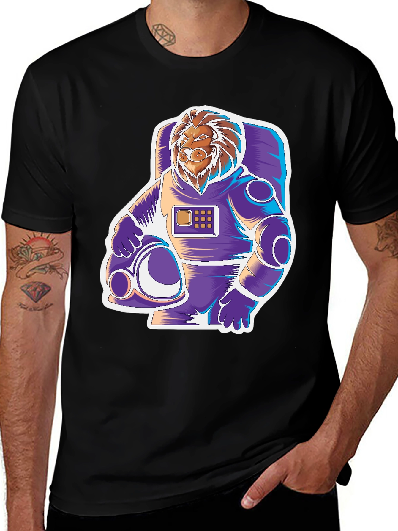 Lion Astronaut Graphic Tee