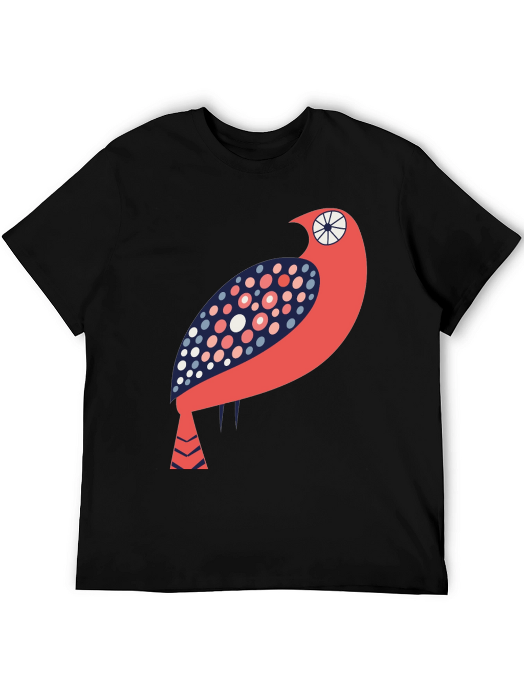 Artistic Bird Graphic T-Shirt - Unique Design