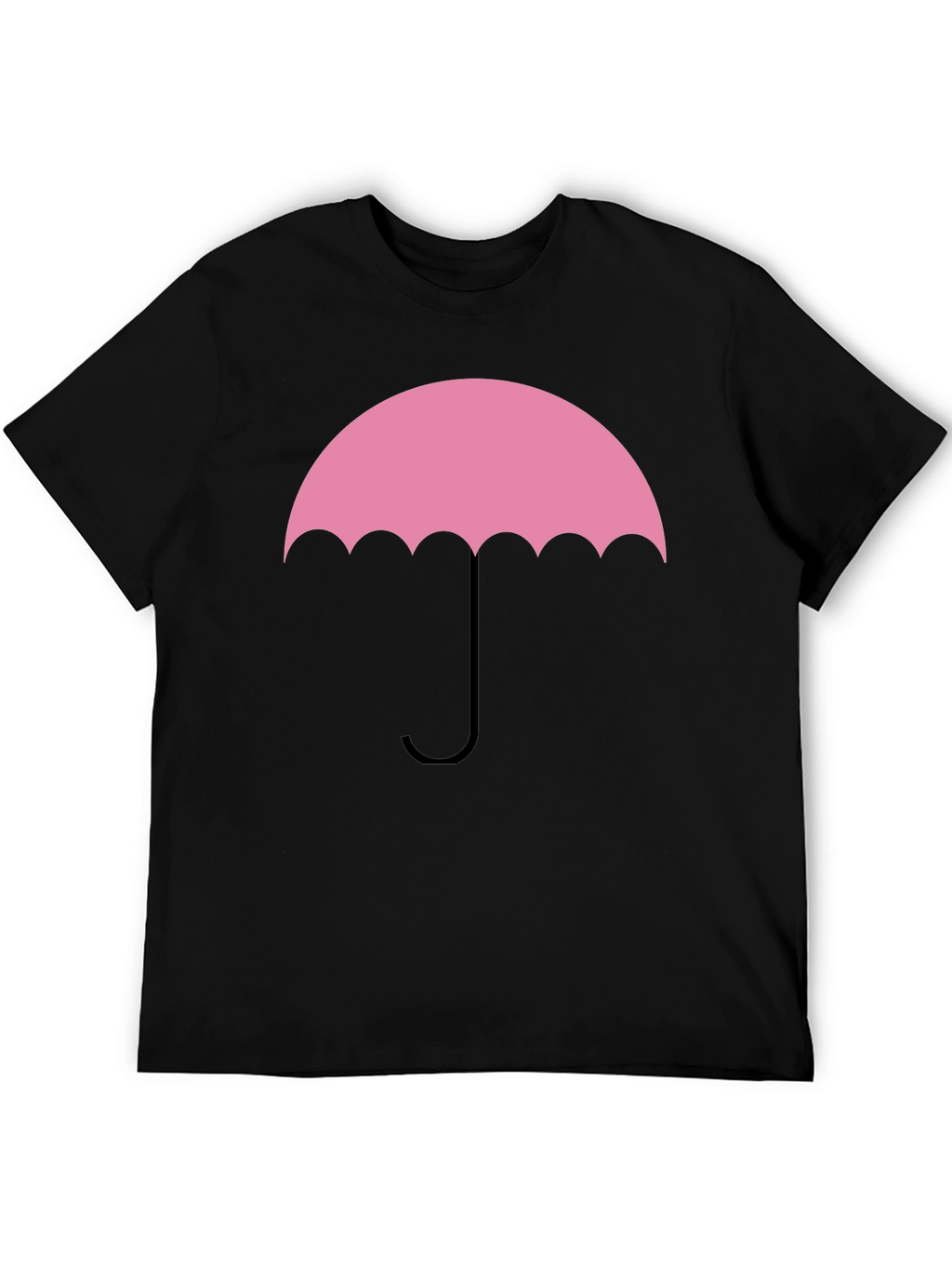 Pink Umbrella Graphic Tee - Stylish Cotton T-Shirt