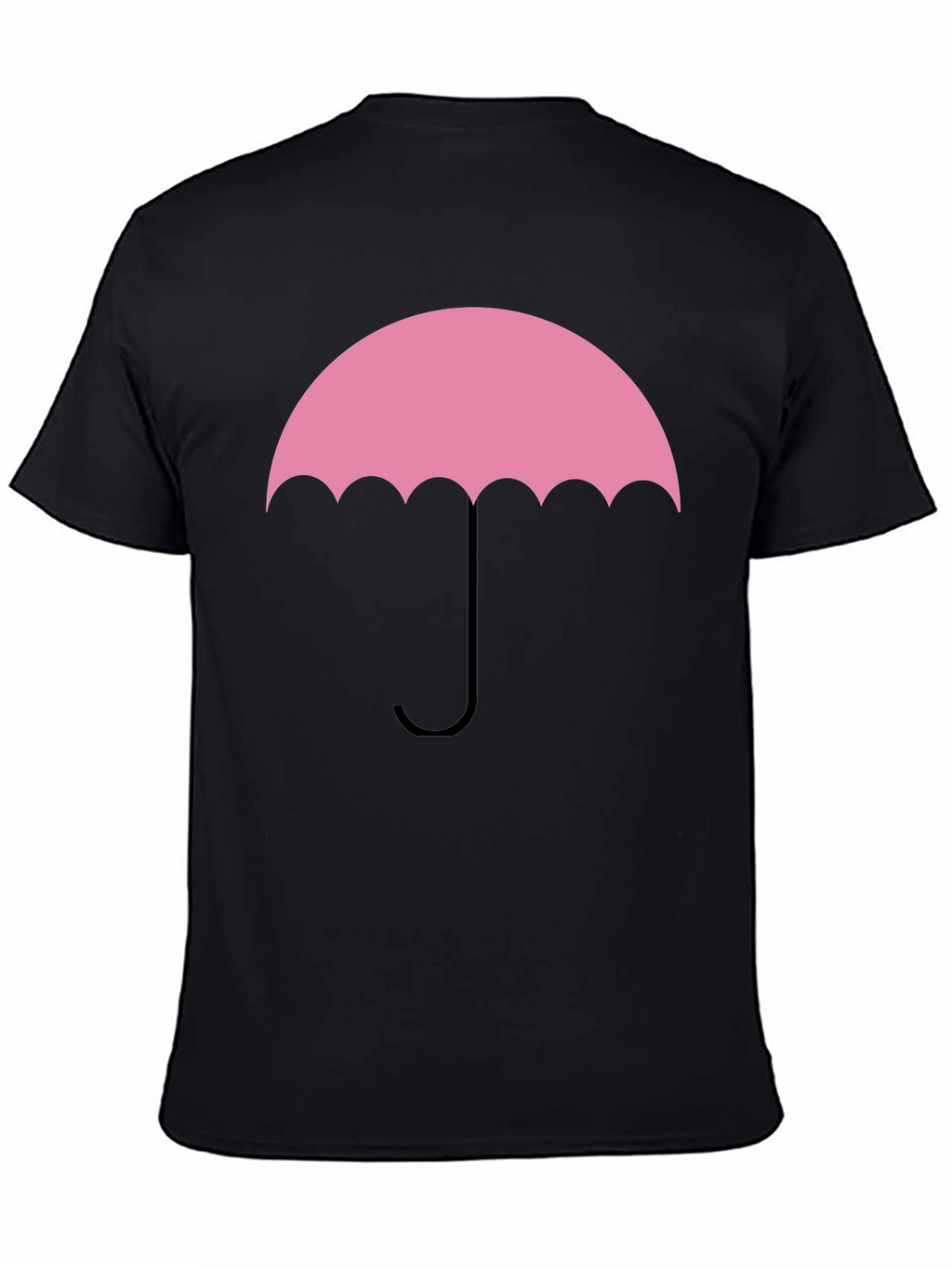 Pink Umbrella Graphic Tee - Stylish Cotton T-Shirt