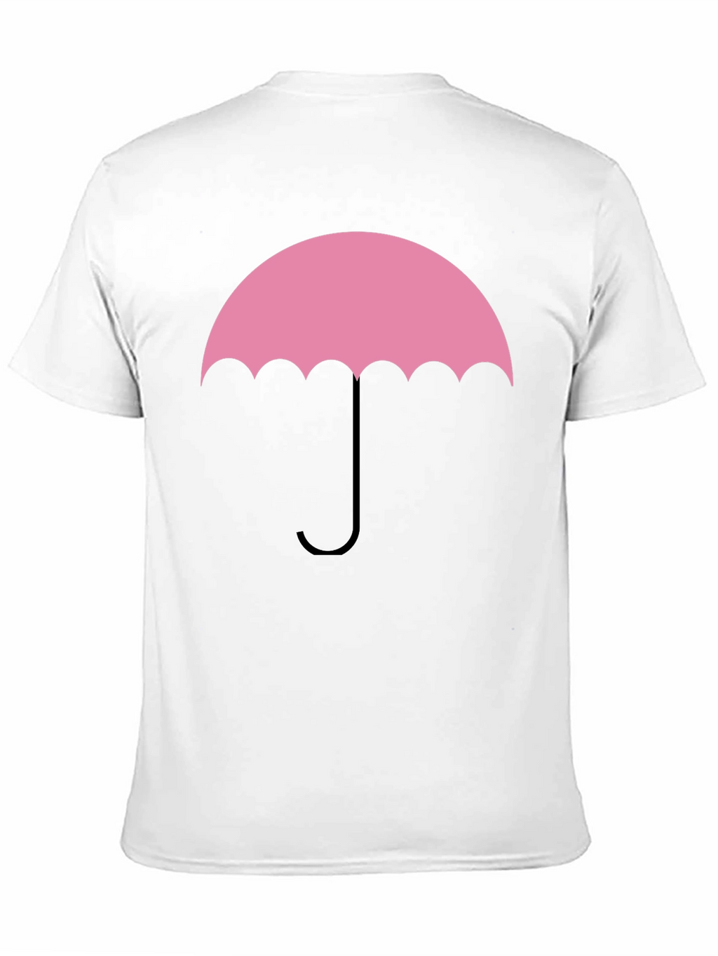 Pink Umbrella Graphic Tee - Stylish Cotton T-Shirt