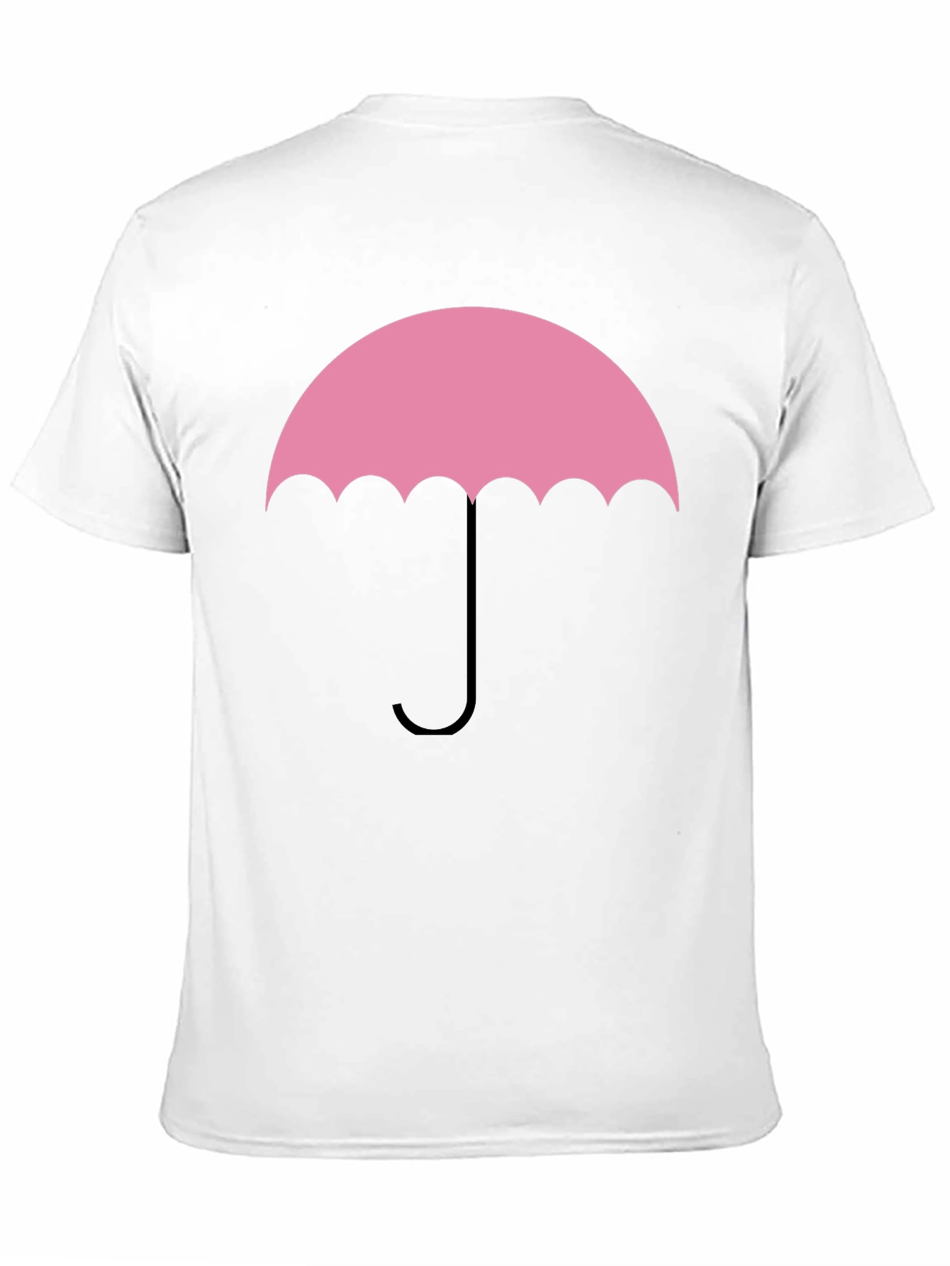 Pink Umbrella Graphic Tee - Stylish Cotton T-Shirt