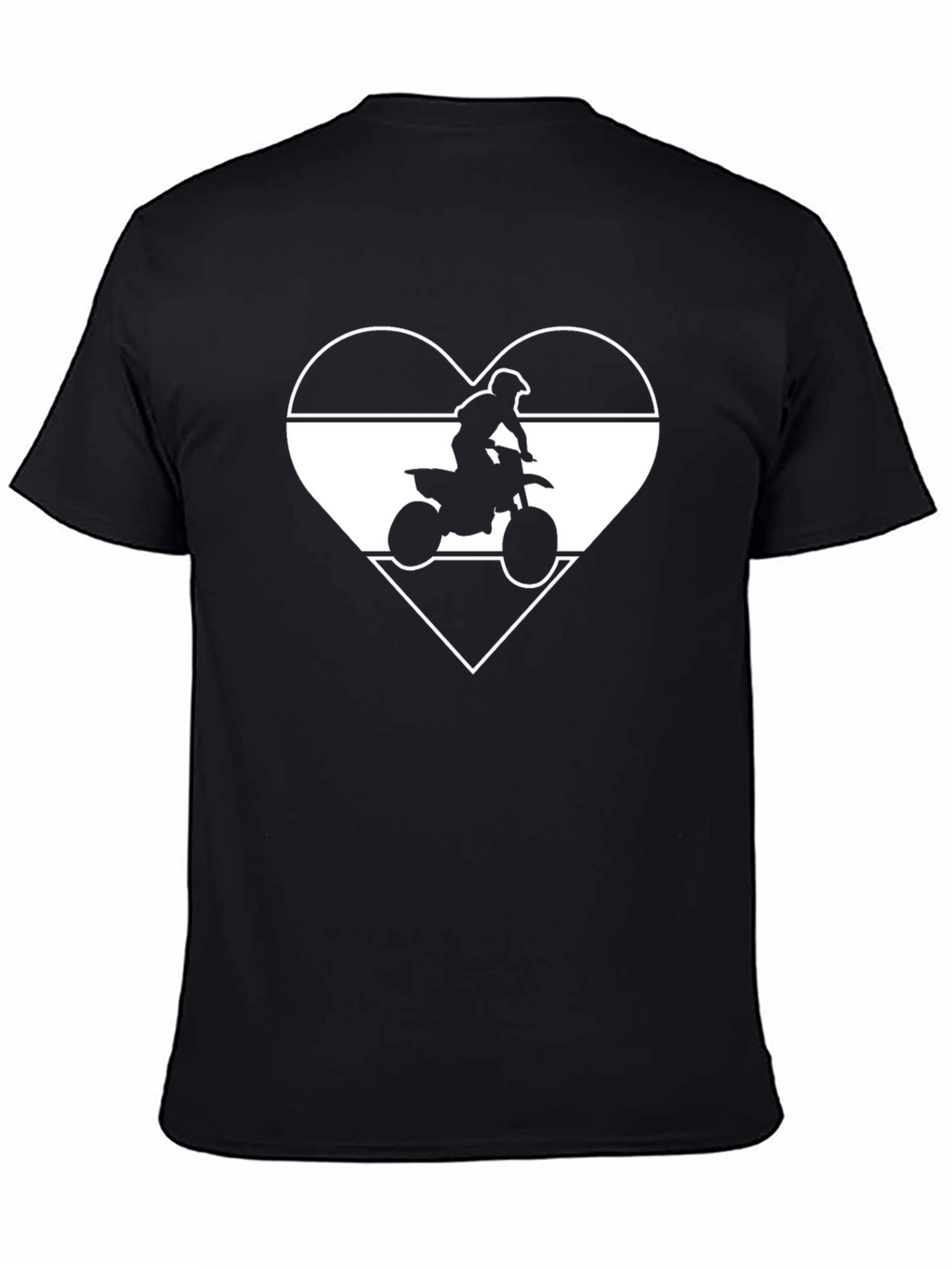 Dirt Bike Heart T-Shirt - MotoCross Rider Tee