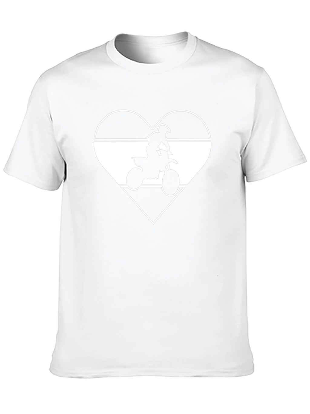 Dirt Bike Heart T-Shirt - MotoCross Rider Tee