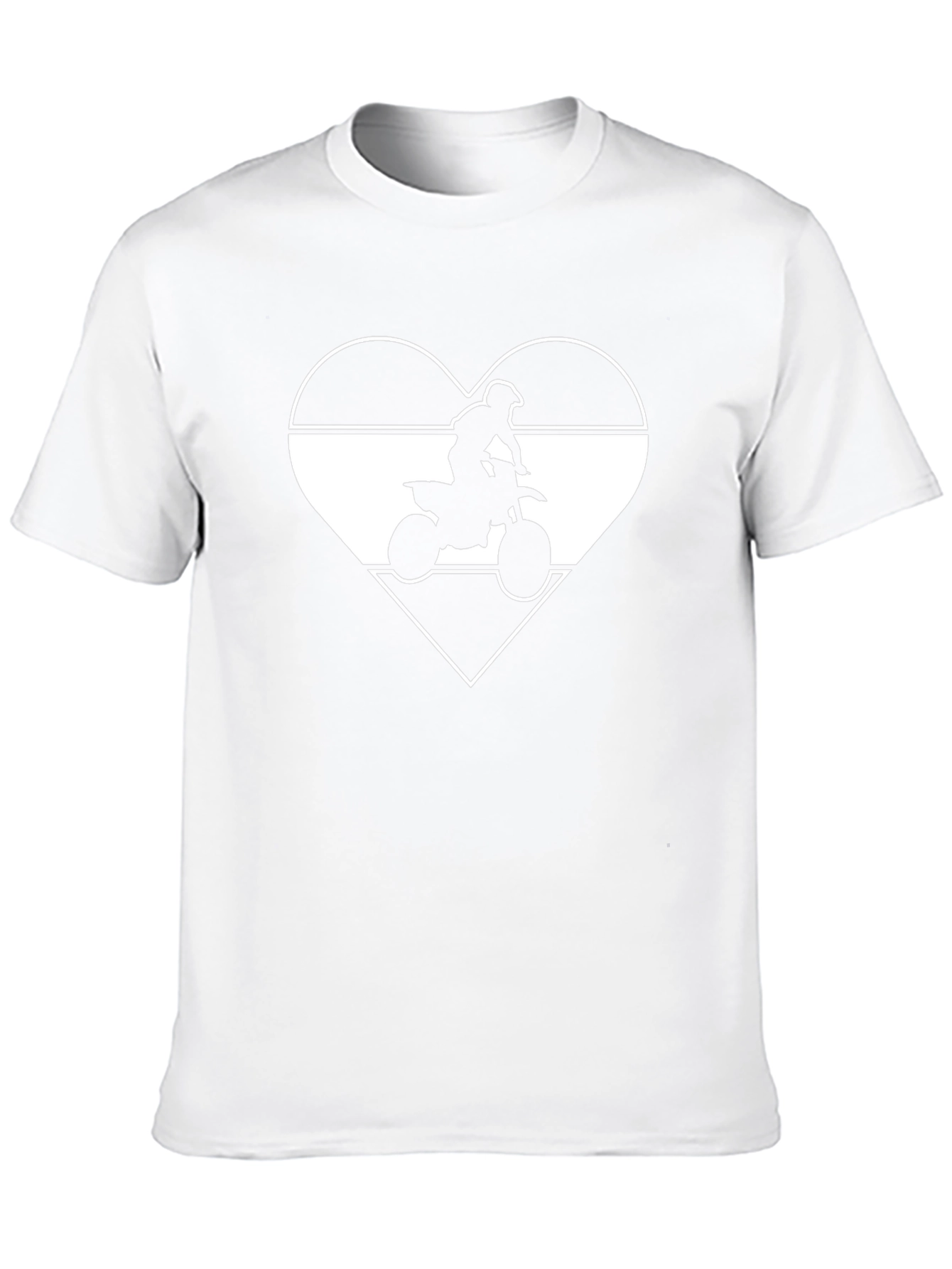 Dirt Bike Heart T-Shirt - MotoCross Rider Tee