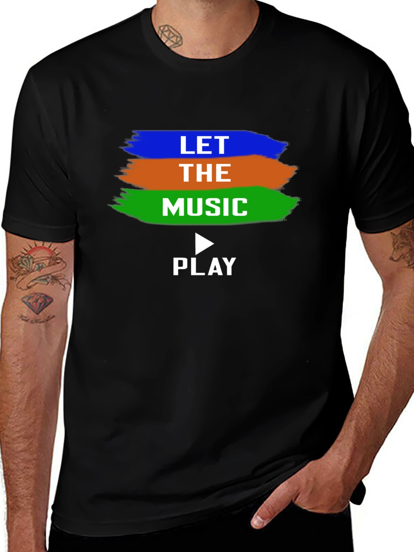 Let The Music Play - Graphic T-Shirt