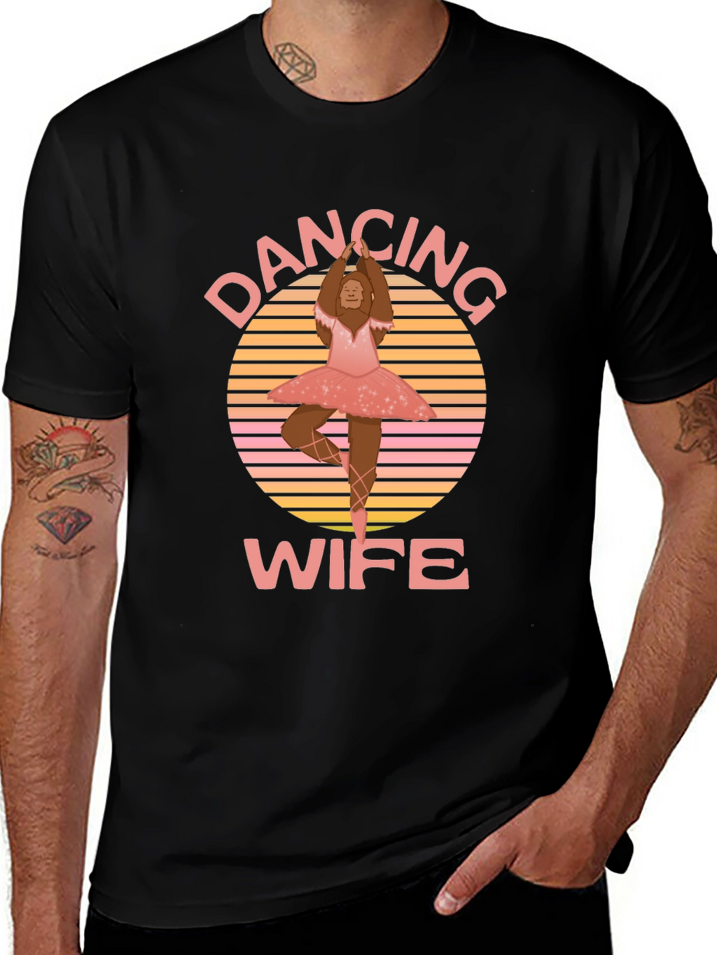 Dancing Wife T-Shirt - Bigfoot Ballerina Tee
