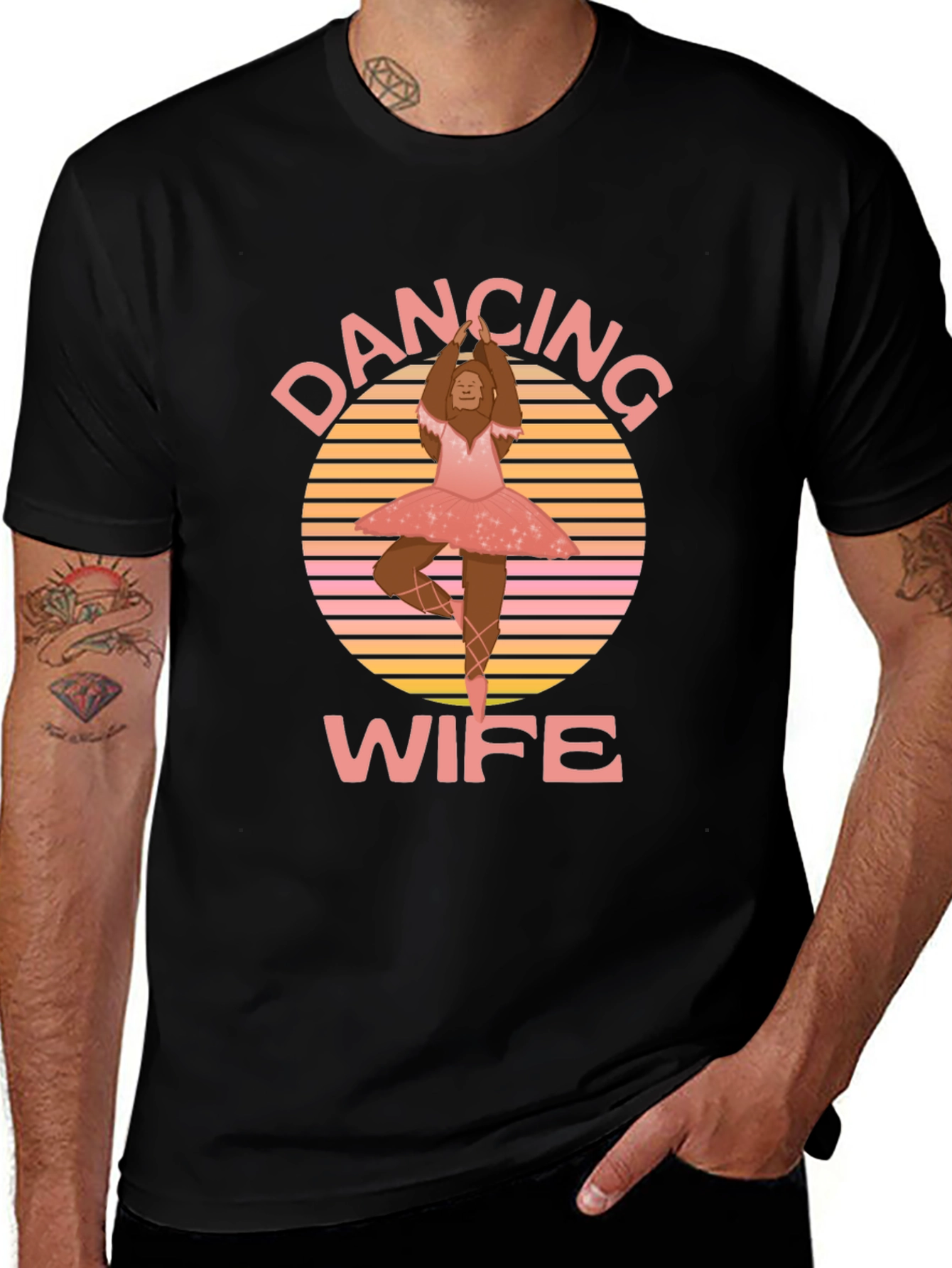 Dancing Wife T-Shirt - Bigfoot Ballerina Tee