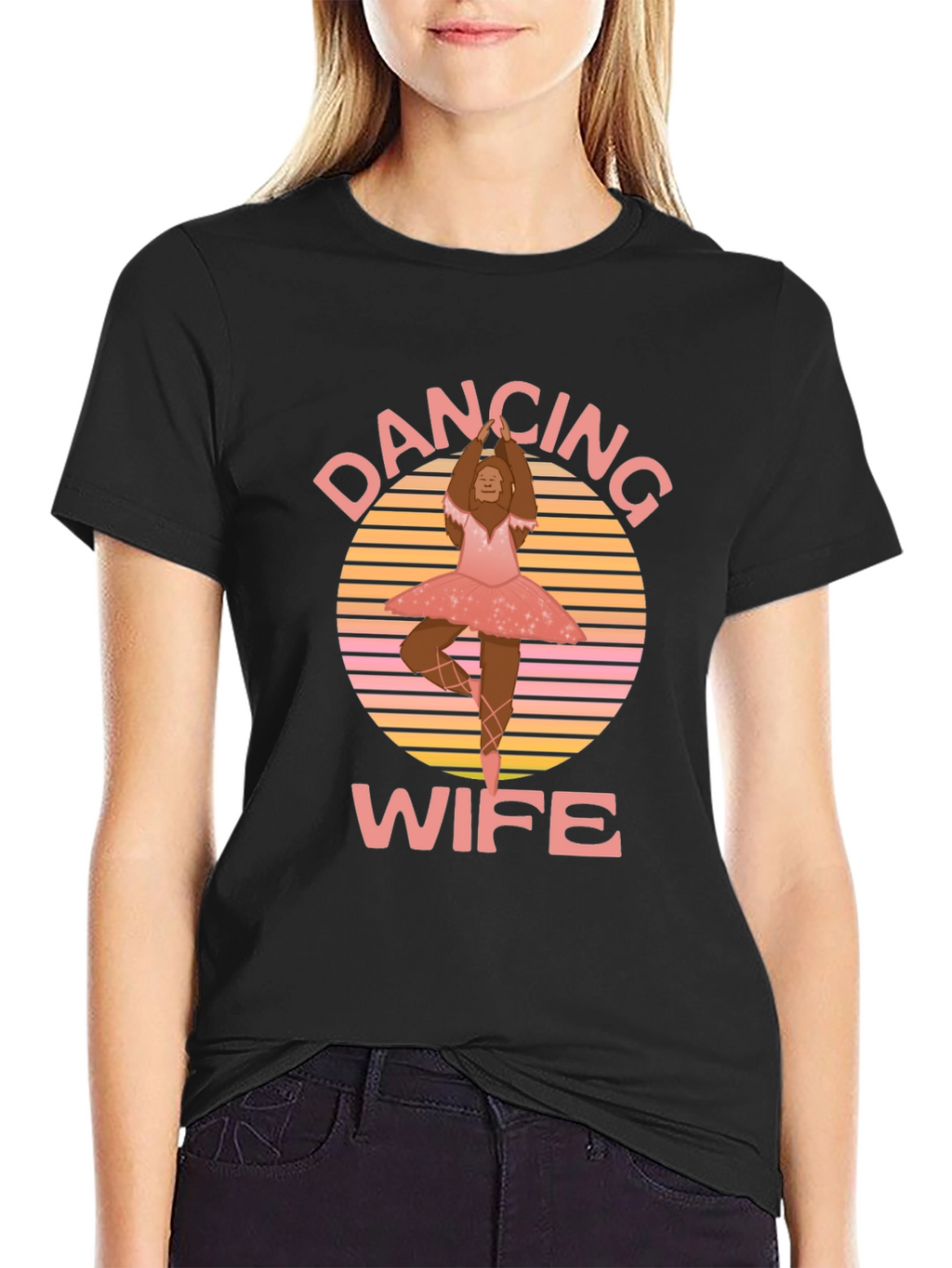 Dancing Wife T-Shirt - Bigfoot Ballerina Tee