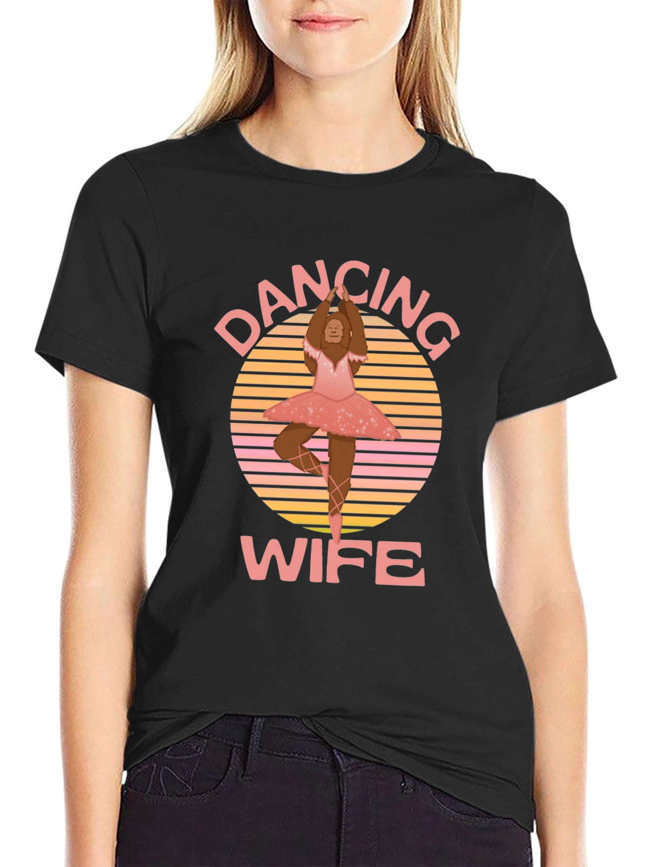Dancing Wife T-Shirt - Bigfoot Ballerina Tee