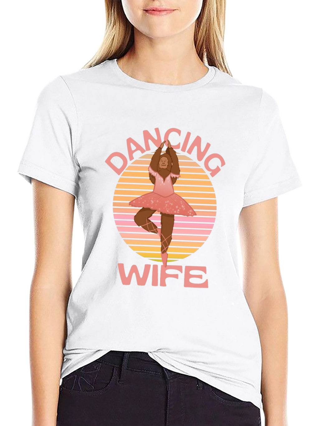 Dancing Wife T-Shirt - Bigfoot Ballerina Tee