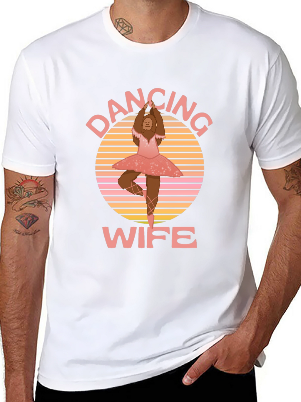Dancing Wife T-Shirt - Bigfoot Ballerina Tee