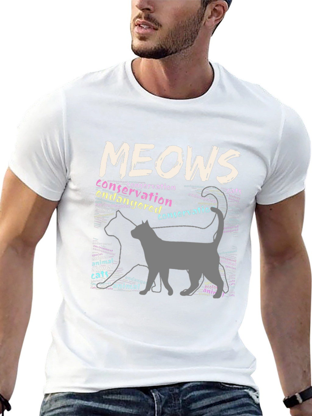 Conservation Cats Mens Graphic Tee