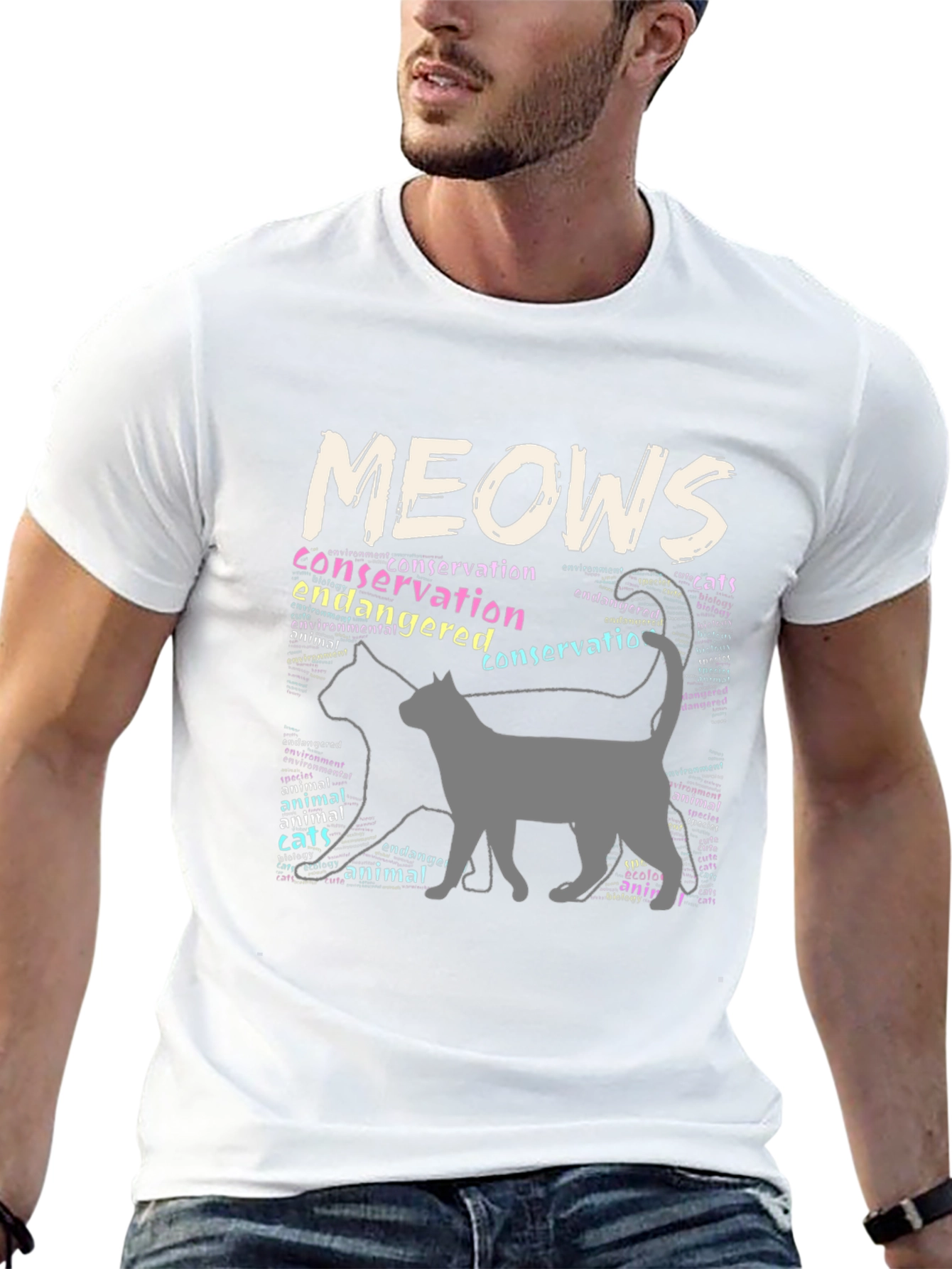 Conservation Cats Mens Graphic Tee