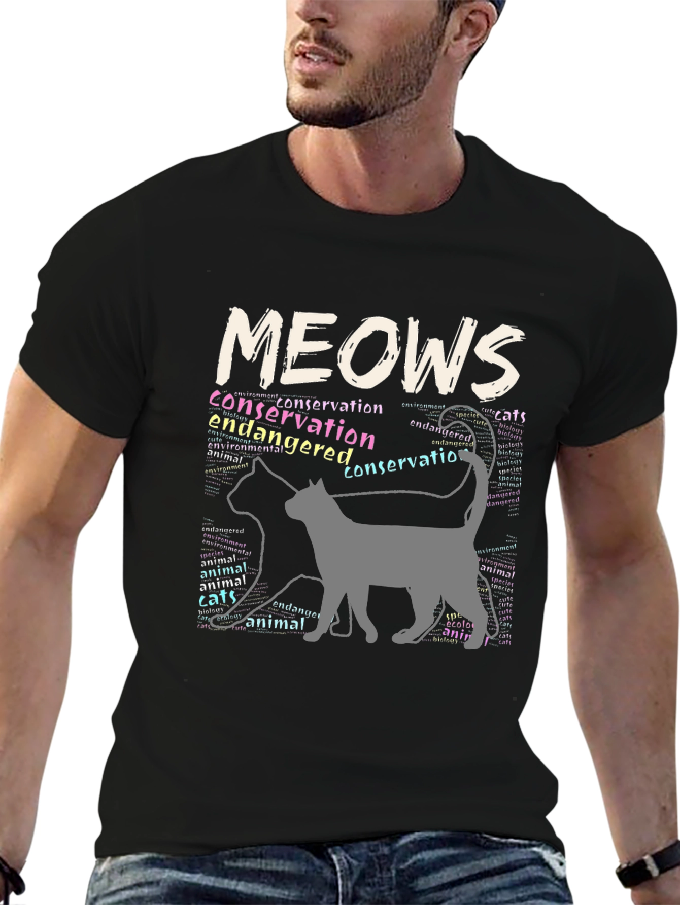 Conservation Cats Mens Graphic Tee
