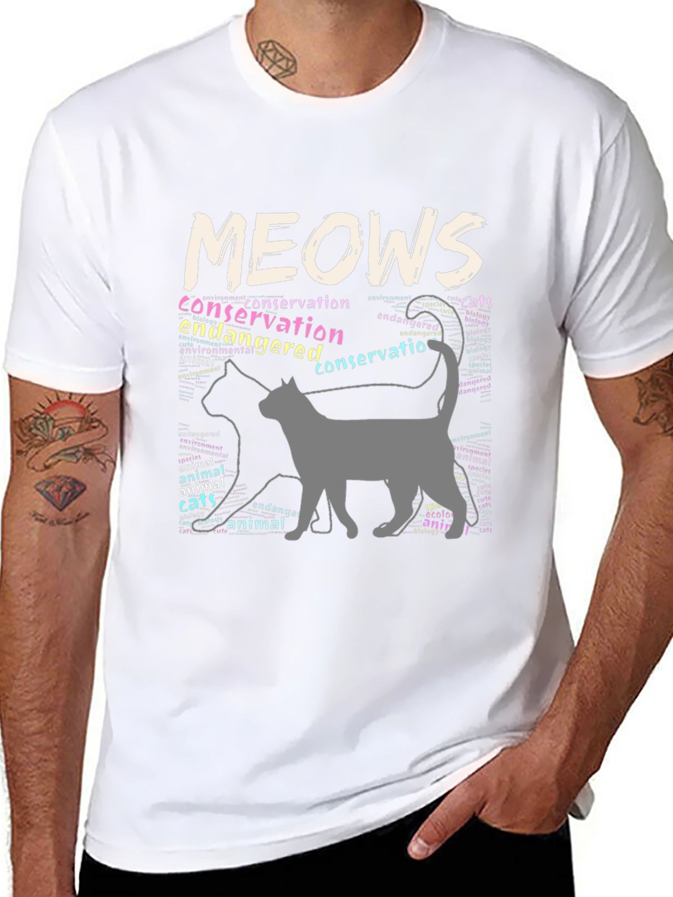 Conservation Cats Mens Graphic Tee