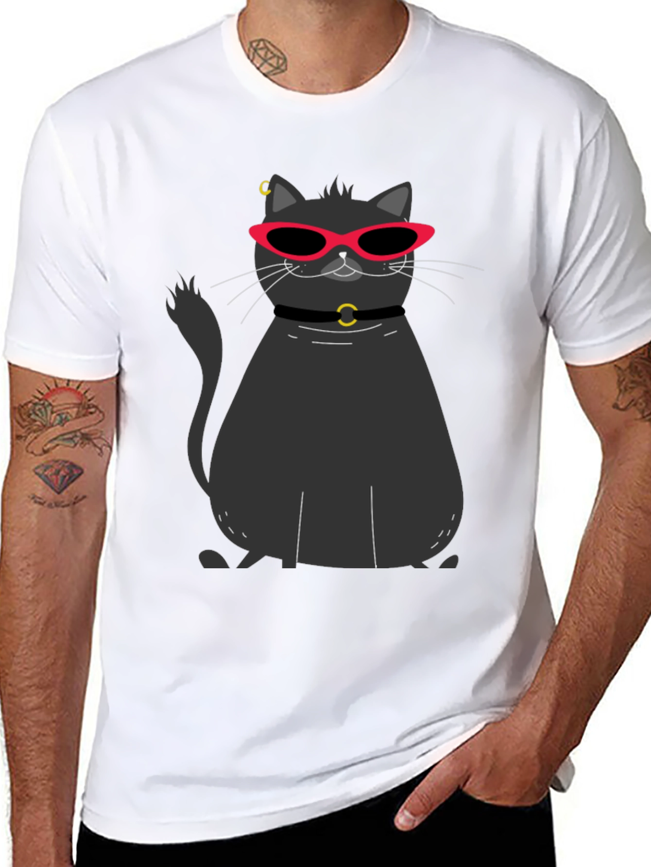 Cool Cat Graphic T-Shirt
