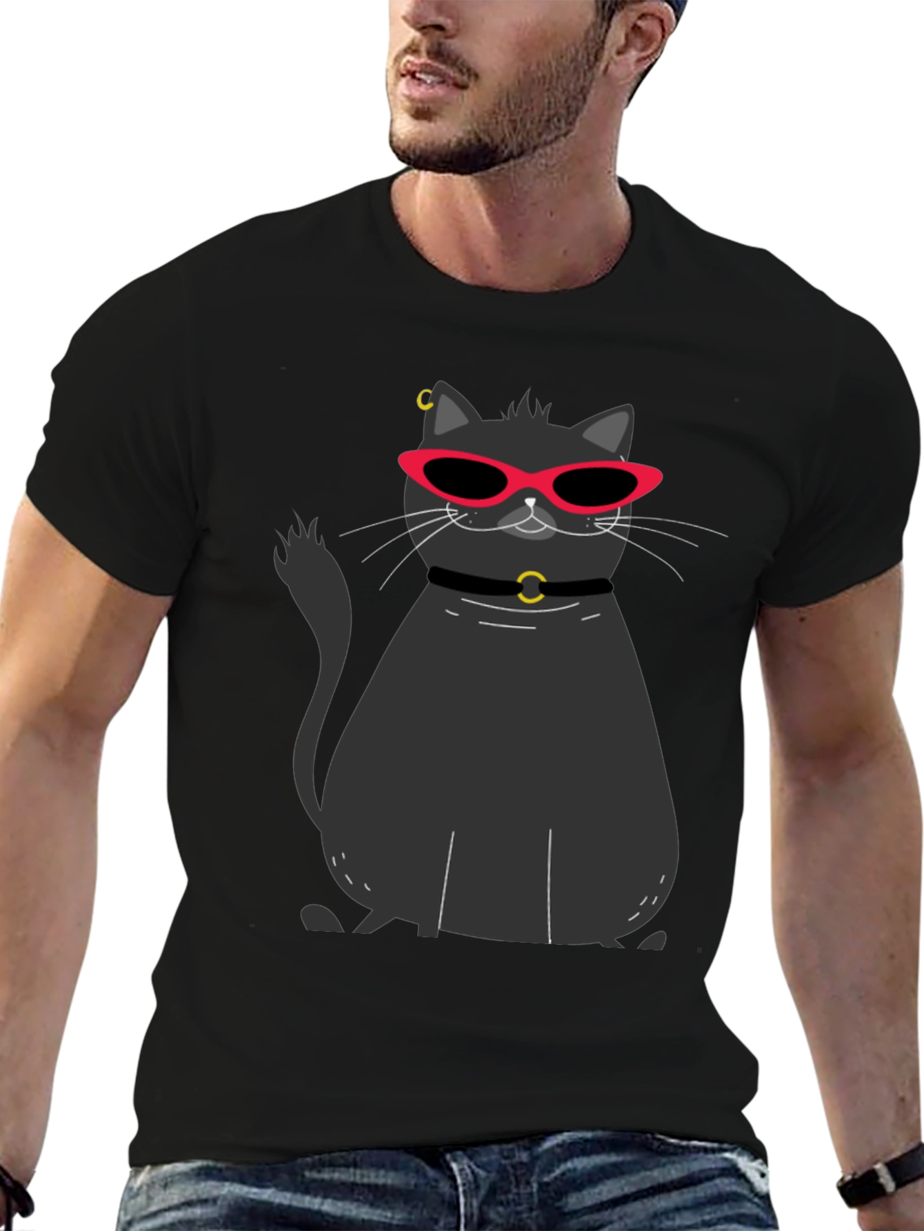 Cool Cat Graphic T-Shirt