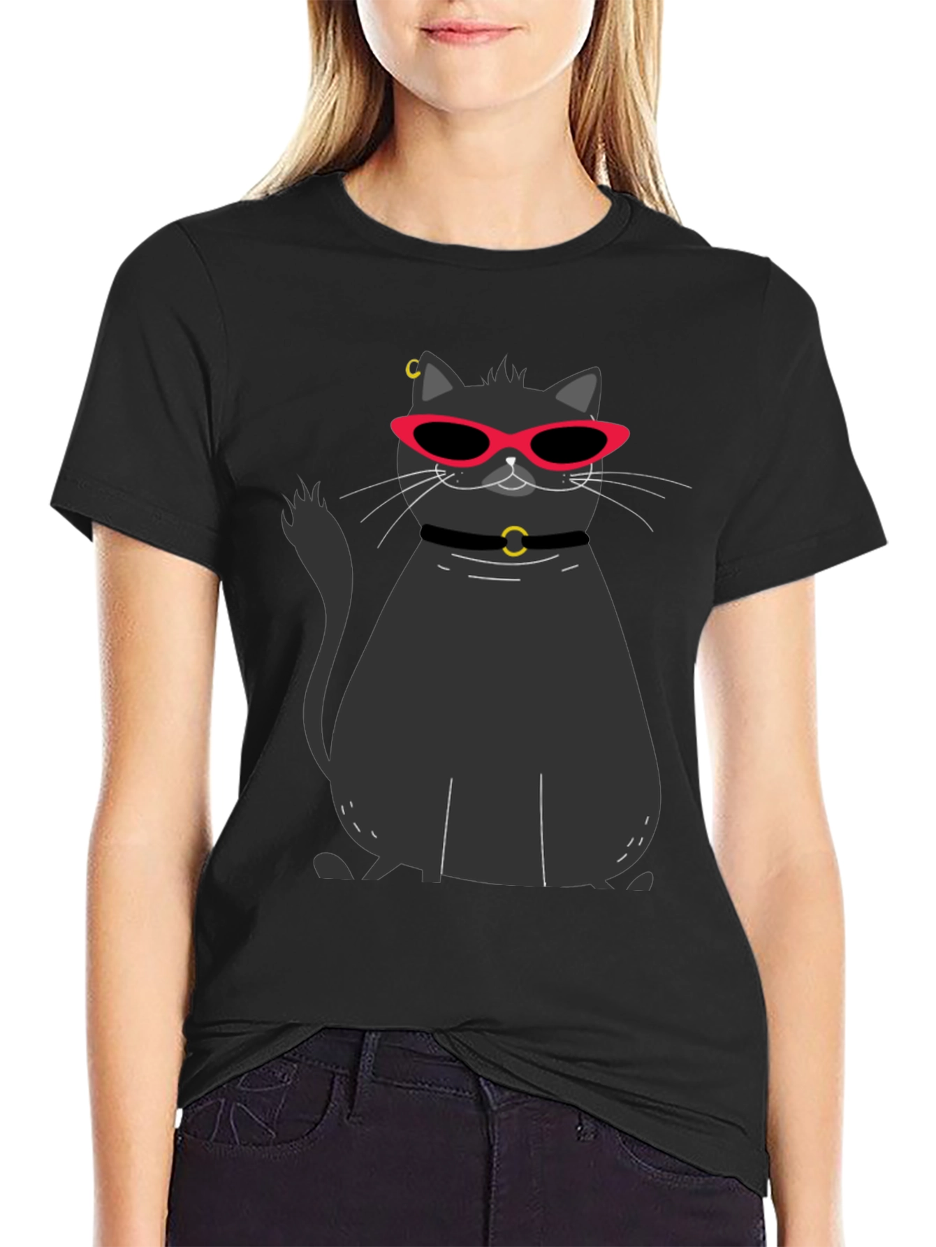 Cool Cat Graphic T-Shirt