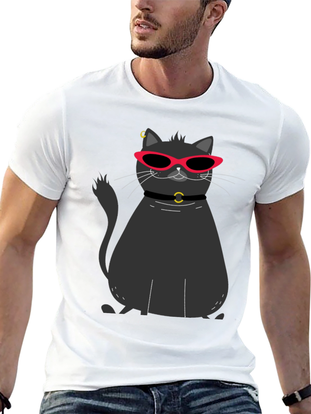 Cool Cat Graphic T-Shirt