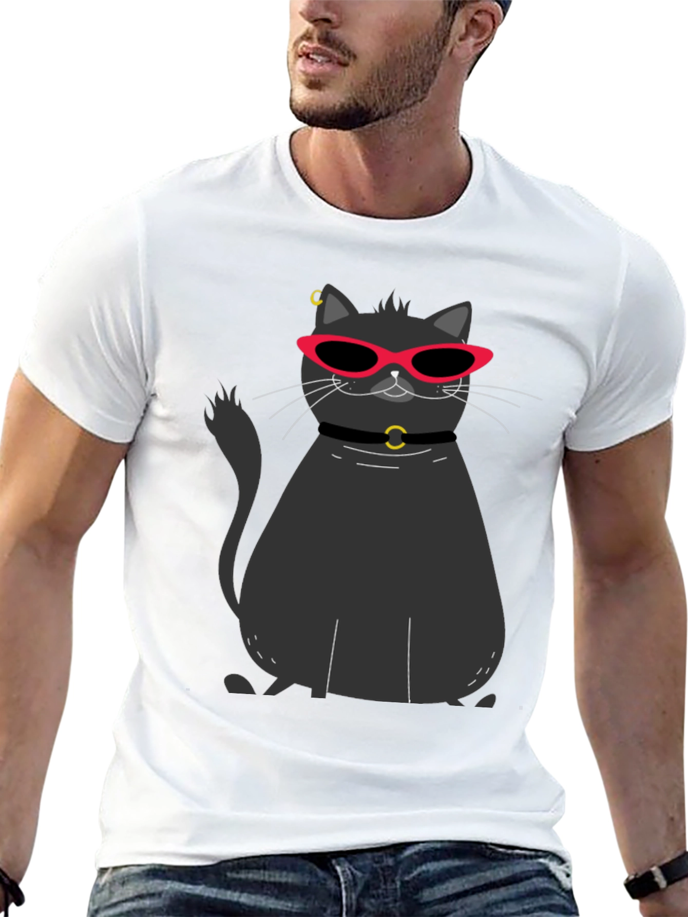 Cool Cat Graphic T-Shirt
