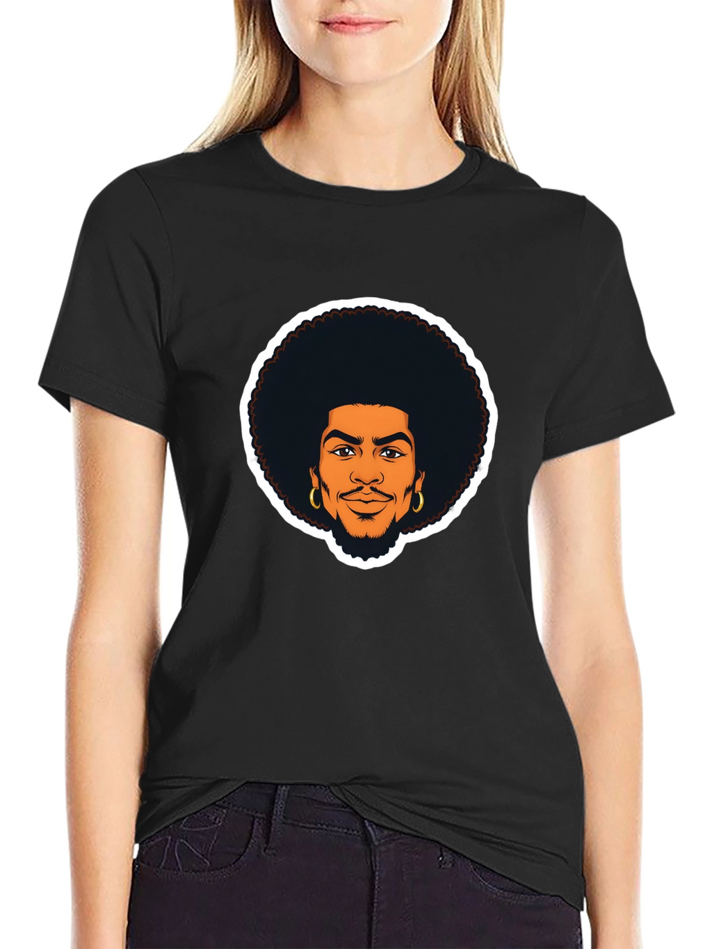 Afro Man Graphic Tee - Cool & Casual Style