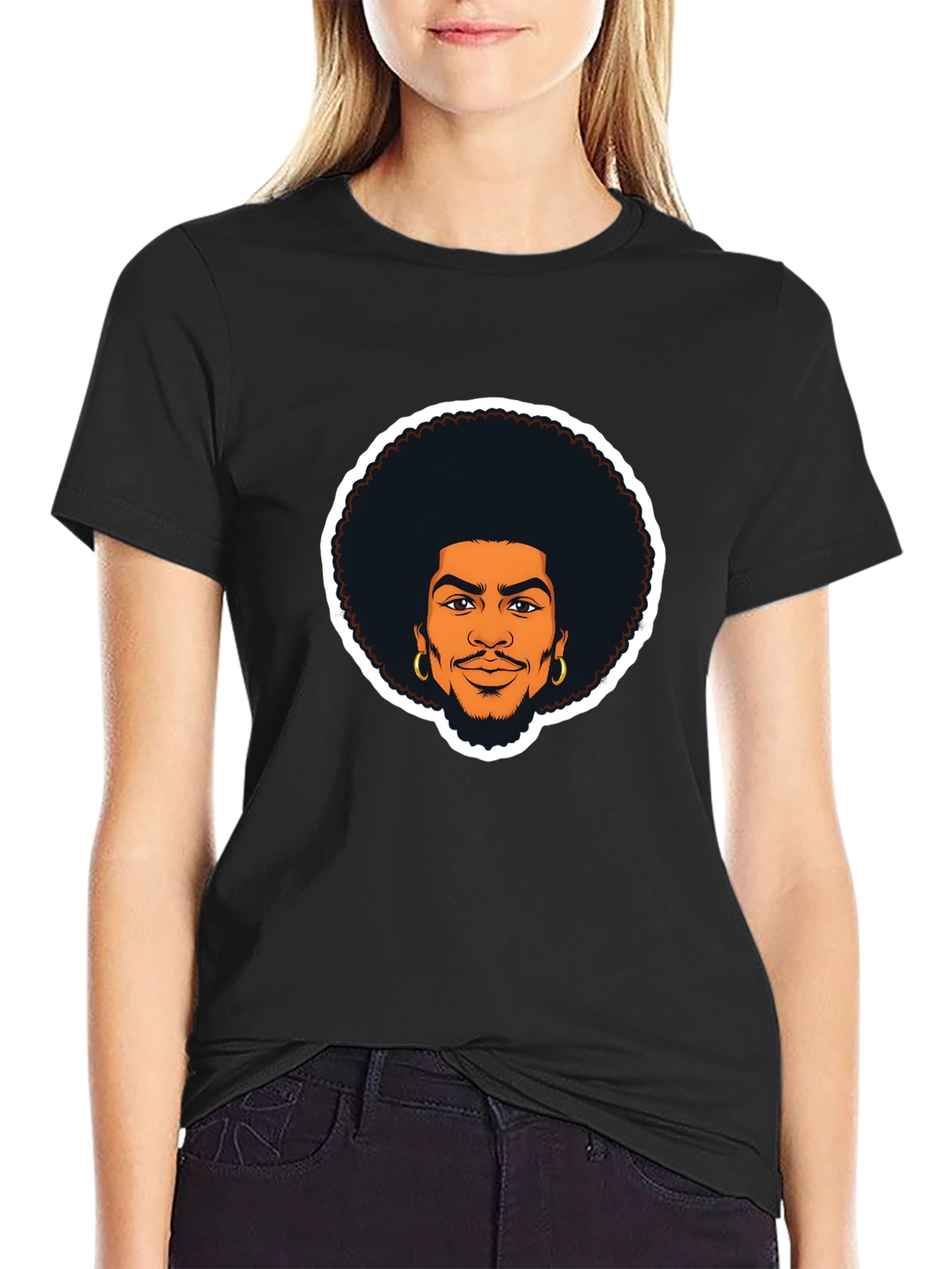 Afro Man Graphic Tee - Cool & Casual Style