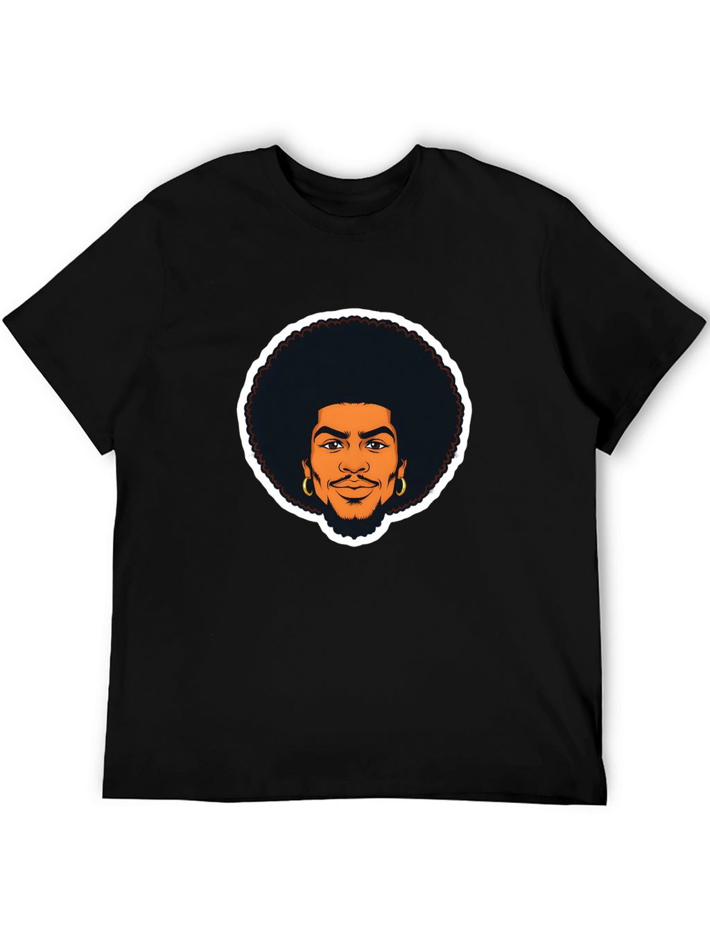 Afro Man Graphic Tee - Cool & Casual Style
