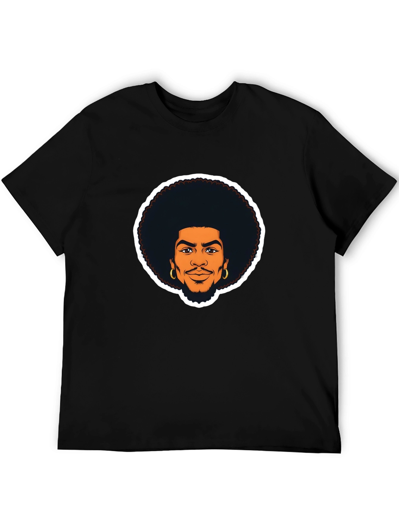 Afro Man Graphic Tee - Cool & Casual Style