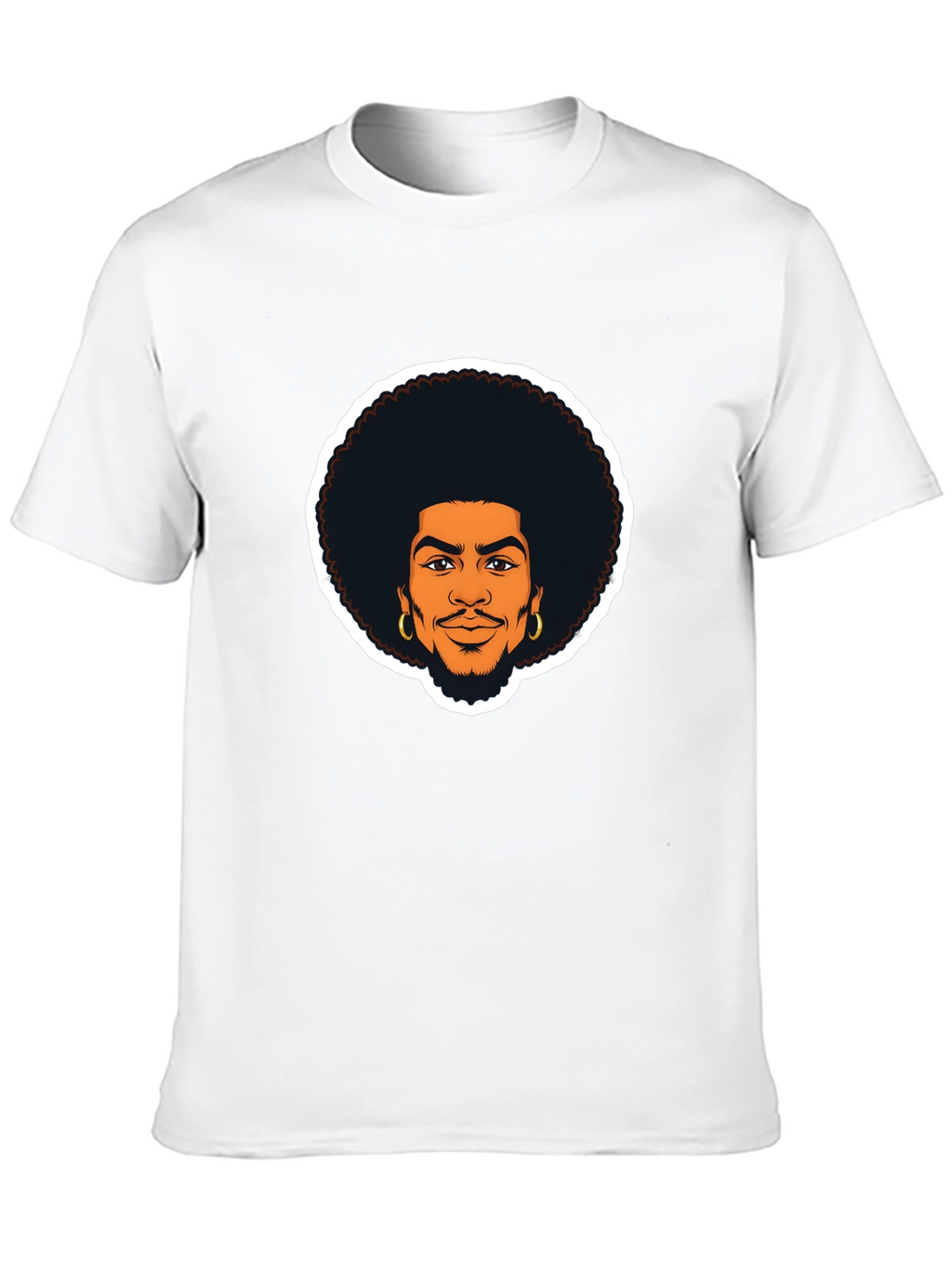 Afro Man Graphic Tee - Cool & Casual Style