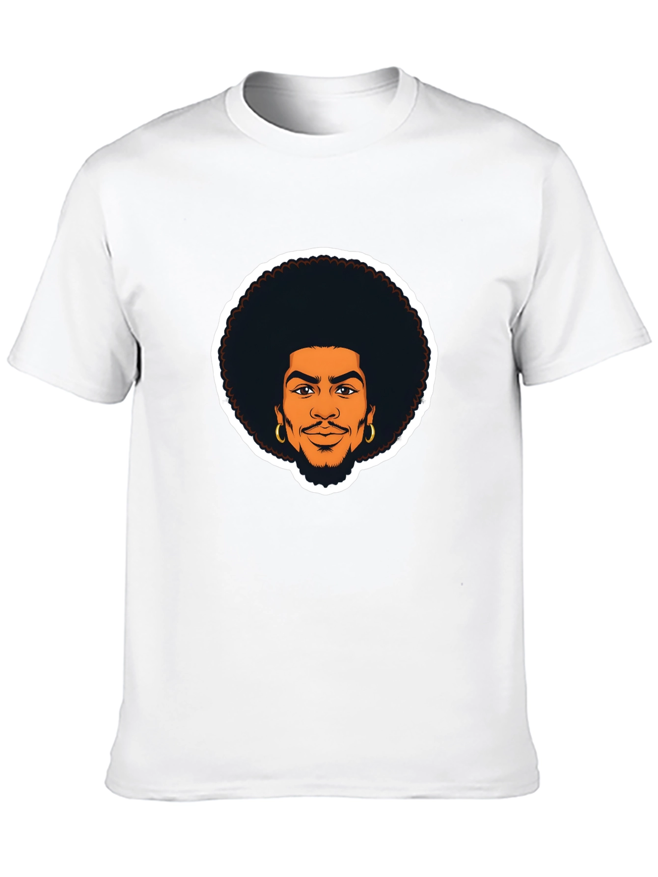 Afro Man Graphic Tee - Cool & Casual Style