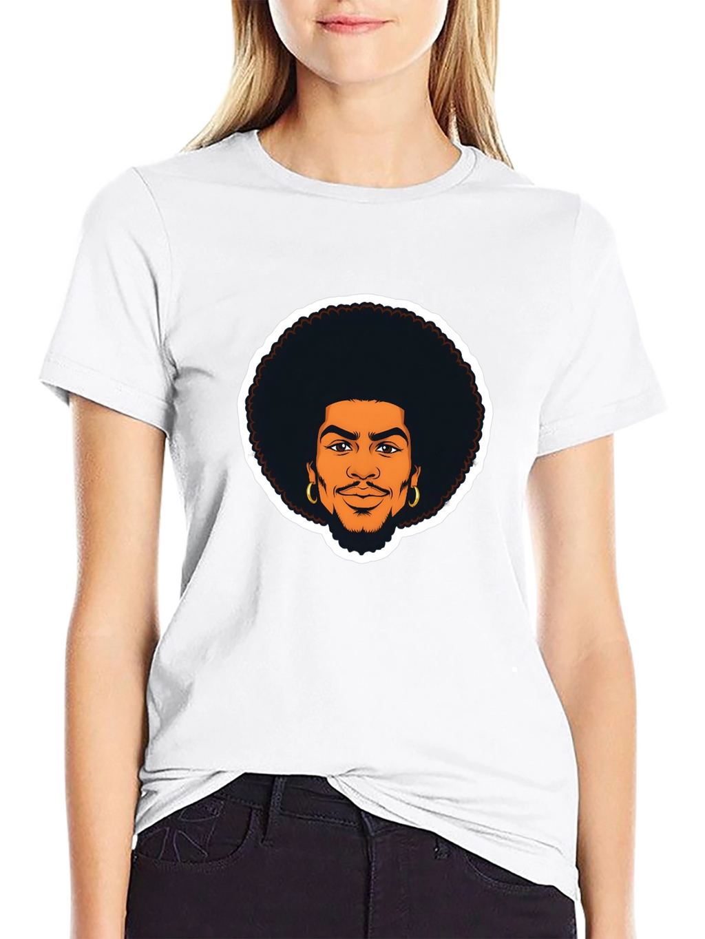 Afro Man Graphic Tee - Cool & Casual Style