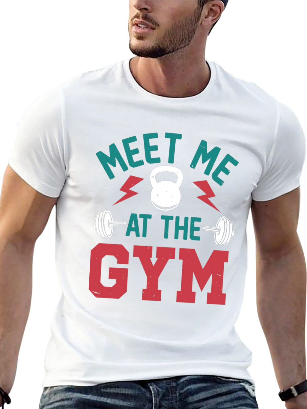 Meet Me At The Gym Mens Graphic Tee