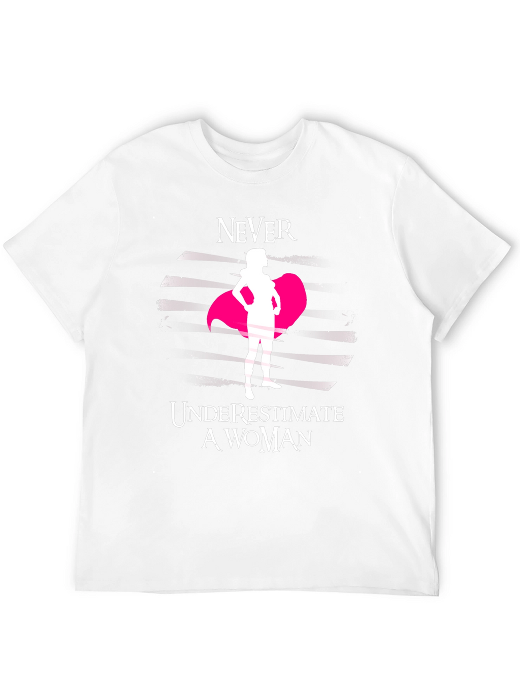 Never Underestimate a Woman Black Tee