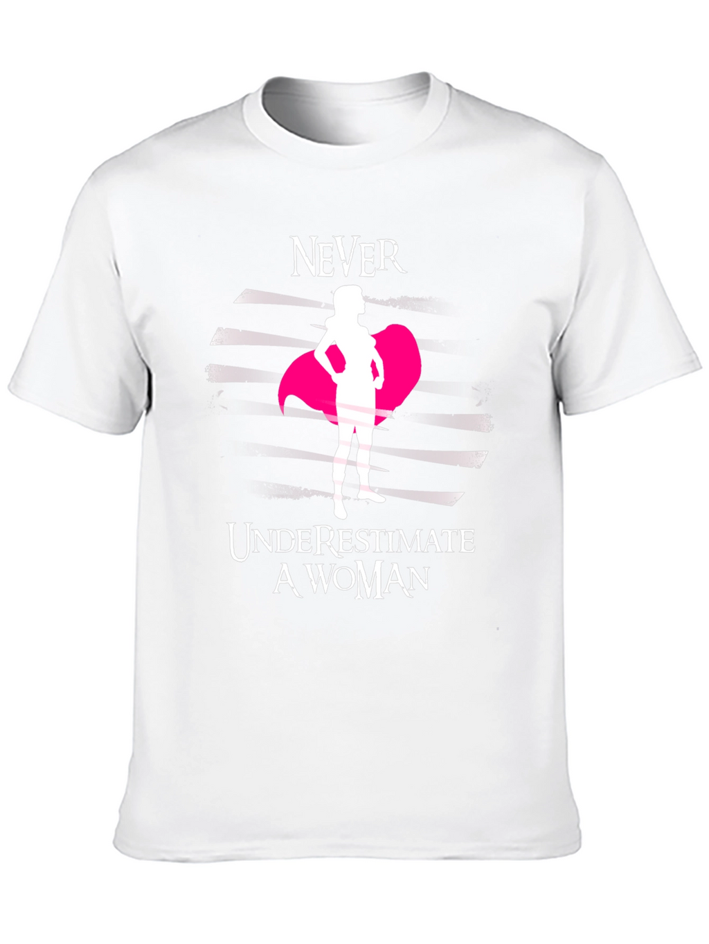 Never Underestimate a Woman Black Tee