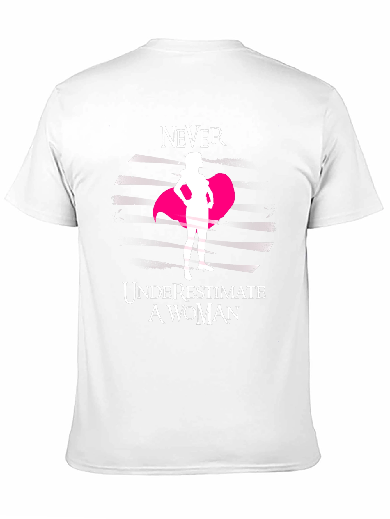 Never Underestimate a Woman Black Tee