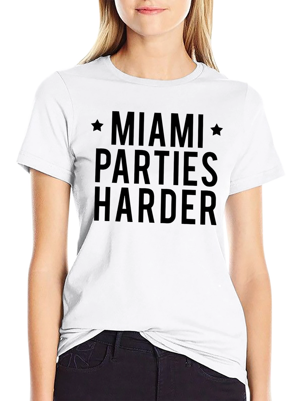 Miami Parties Harder Graphic Tee