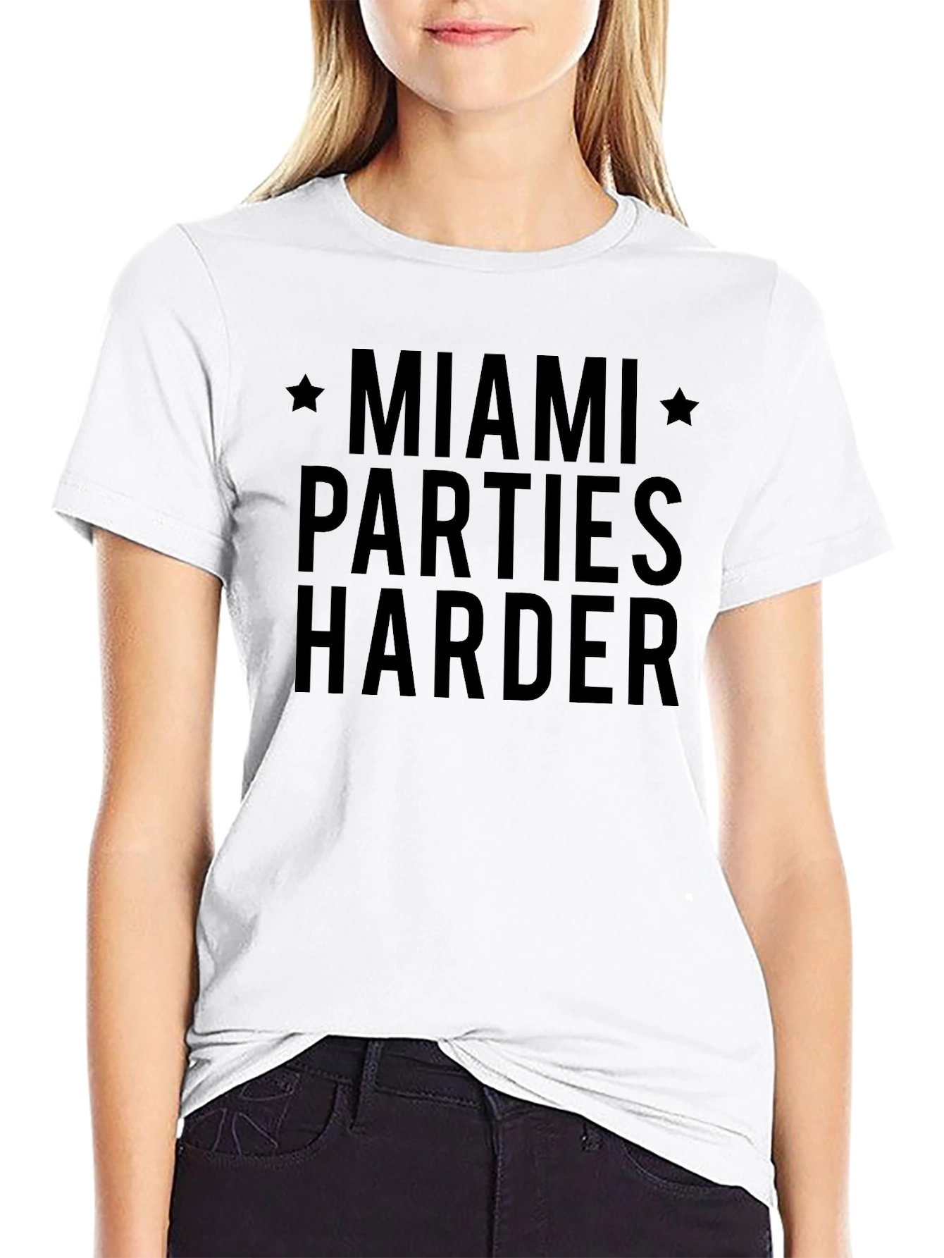 Miami Parties Harder Graphic Tee